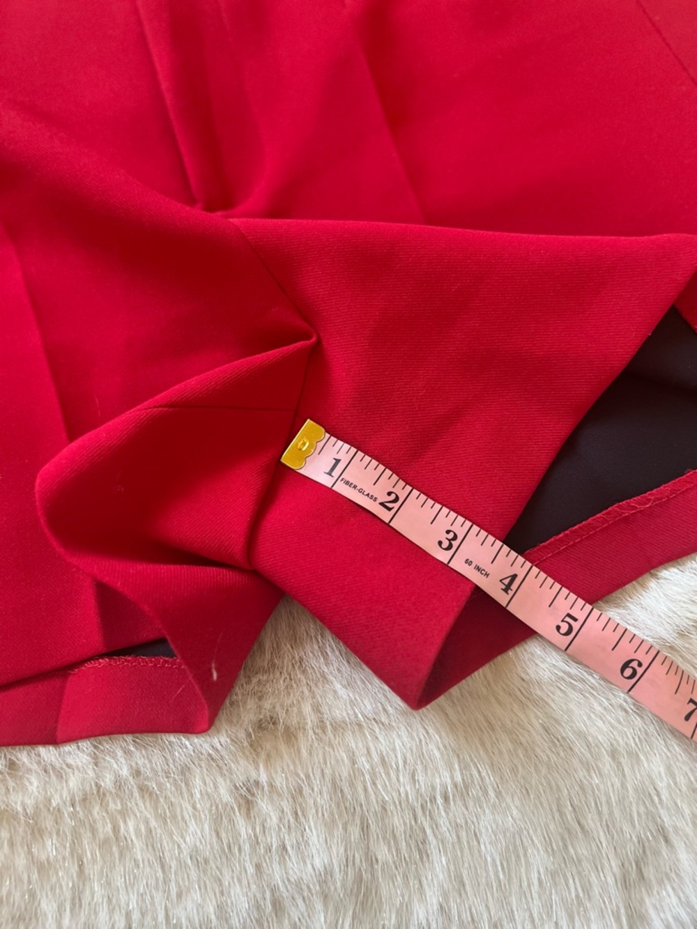 Zara High Waisted Red Shorts Size S - Picture 4 of 4